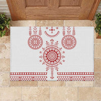 Croatia Sicanje Tattoo Kolo Inspired Rubber Doormat - Wonder Print Shop