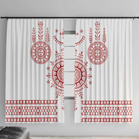 Croatia Sicanje Tattoo Kolo Inspired Window Curtain - Wonder Print Shop