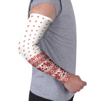 Antique Croatia Folk Embroidery Inspired Pattern Arm Sleeves Roses and Peacocks - Wonder Print Shop