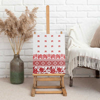 Antique Croatia Folk Embroidery Inspired Pattern Canvas Wall Art Roses and Peacocks - Wonder Print Shop