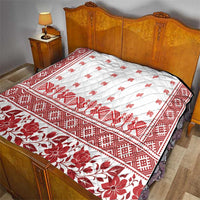 Antique Croatia Folk Embroidery Inspired Pattern Quilt Roses and Peacocks - Wonder Print Shop