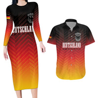 Germany Football Couples Matching Long Sleeve Bodycon Dress and Hawaiian Shirt Nationalelf Dynamic LT7 - Wonder Print Shop