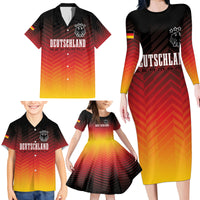 Germany Football Family Matching Long Sleeve Bodycon Dress and Hawaiian Shirt Nationalelf Dynamic LT7 - Wonder Print Shop