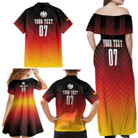 Germany Football Family Matching Off Shoulder Maxi Dress and Hawaiian Shirt Nationalelf Dynamic LT7 - Wonder Print Shop