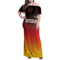Germany Football Family Matching Off Shoulder Maxi Dress and Hawaiian Shirt Nationalelf Dynamic LT7 - Wonder Print Shop