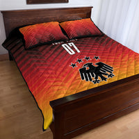 Germany Football Quilt Bed Set Nationalelf Dynamic - Wonder Print Shop