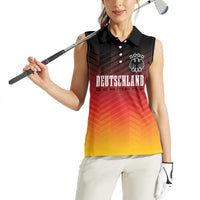 Germany Football Women Sleeveless Polo Shirt Nationalelf Dynamic - Wonder Print Shop