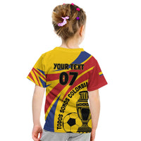 Colombia Football Custom Kid T Shirt Todos Somos Colombia - Wonder Print Shop