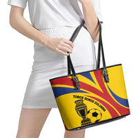 Colombia Football Leather Tote Bag Todos Somos Colombia - Wonder Print Shop