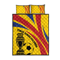 Colombia Football Quilt Bed Set Todos Somos Colombia - Wonder Print Shop
