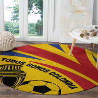 Colombia Football Round Carpet Todos Somos Colombia