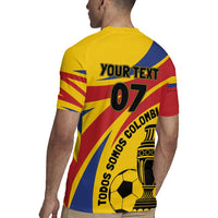 Colombia Football Custom Rugby Jersey Todos Somos Colombia - Wonder Print Shop