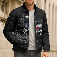 Pray for Texas Hill Country Bomber Puffer Jacket - Wonder Print Shop