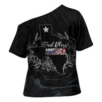 Pray for Texas Hill Country Cross Shoulder Shirt - Wonder Print Shop