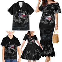 Pray for Texas Hill Country Family Matching Mermaid Dress and Hawaiian Shirt - Wonder Print Shop