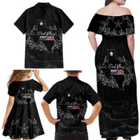 Pray for Texas Hill Country Family Matching Off Shoulder Maxi Dress and Hawaiian Shirt - Wonder Print Shop