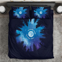 Perseid Meteor Shower Bedding Set Starry Sky Above The Trees