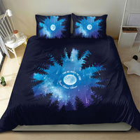 Perseid Meteor Shower Bedding Set Starry Sky Above The Trees