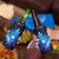 Perseid Meteor Shower 4 in 1 Can Cooler Tumbler Starry Sky Above The Trees