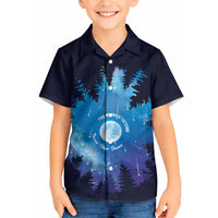 Perseid Meteor Shower Hawaiian Shirt Starry Sky Above The Trees