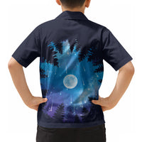 Perseid Meteor Shower Hawaiian Shirt Starry Sky Above The Trees