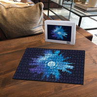 Perseid Meteor Shower Puzzle Starry Sky Above The Trees