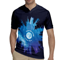 Perseid Meteor Shower Rugby Jersey Starry Sky Above The Trees