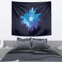 Perseid Meteor Shower Tapestry Starry Sky Above The Trees