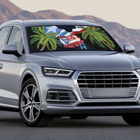 Ay Bendito! Benito Bowl Proud Boricua Auto Sun Shade