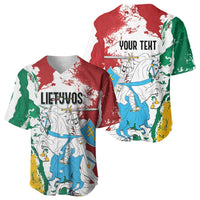 Lithuania Personalized Baseball Jersey Lietuvos Artsy Vytis
