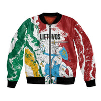 Lithuania Personalized Bomber Jacket Lietuvos Artsy Vytis