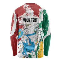 Lithuania Personalized Long Sleeve Shirt Lietuvos Artsy Vytis