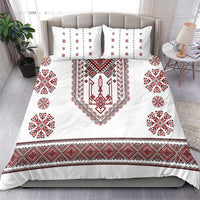 Ukraine Vyshyvanka Inspired Patterns Bedding Set White