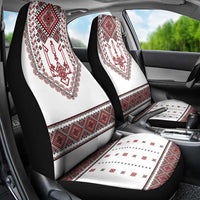 Ukraine Vyshyvanka Inspired Patterns Car Seat Cover White