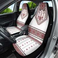 Ukraine Vyshyvanka Inspired Patterns Car Seat Cover White