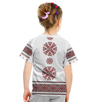 Ukraine Vyshyvanka Inspired Patterns Kid T Shirt White