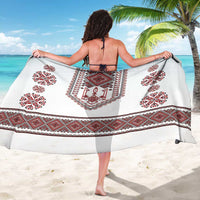 Ukraine Vyshyvanka Inspired Patterns Sarong White