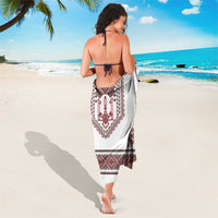 Ukraine Vyshyvanka Inspired Patterns Sarong White