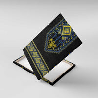 Ukraine Vyshyvanka Inspired Patterns Canvas Wall Art Ukraini Colors