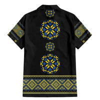 Ukraine Vyshyvanka Inspired Patterns Family Matching Mermaid Dress and Hawaiian Shirt Ukraini Colors