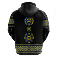 Ukraine Vyshyvanka Inspired Patterns Hoodie Ukraini Colors