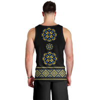 Ukraine Vyshyvanka Inspired Patterns Men Tank Top Ukraini Colors
