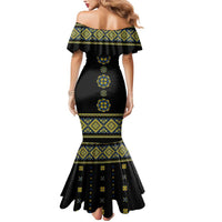 Ukraine Vyshyvanka Inspired Patterns Mermaid Dress Ukraini Colors