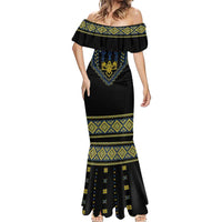 Ukraine Vyshyvanka Inspired Patterns Mermaid Dress Ukraini Colors