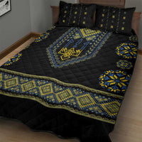 Ukraine Vyshyvanka Inspired Patterns Quilt Bed Set Ukraini Colors
