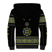 Ukraine Vyshyvanka Inspired Patterns Sherpa Hoodie Ukraini Colors