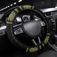 Ukraine Vyshyvanka Inspired Patterns Steering Wheel Cover Ukraini Colors