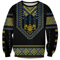 Ukraine Vyshyvanka Inspired Patterns Sweatshirt Ukraini Colors