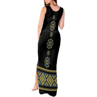 Ukraine Vyshyvanka Inspired Patterns Tank Maxi Dress Ukraini Colors