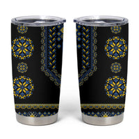 Ukraine Vyshyvanka Inspired Patterns Tumbler Cup Ukraini Colors